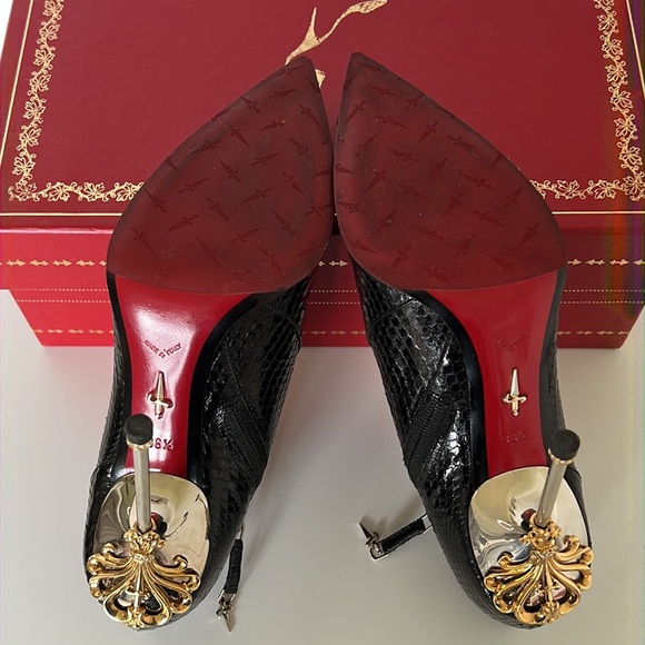 Cesare Paciotti Snakeskin Bootie Ankle Boots Size 8.5 - Picture 7 of 7